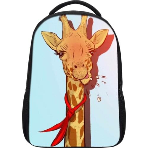 VEEVANV Brand School Backpacks Girls Fashion Mochila Giraff Pattern Printing Backpack Children Shoulder Bags Boys Daily Backpack
