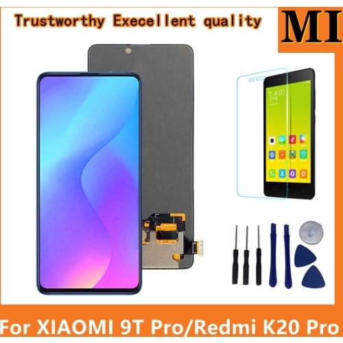 6.39'' Amoled For XiaoMi Mi 9T LCD with frame for Redmi K20 Pro / K20 Display mi 9t pro Touch Screen Digitizer Assembly