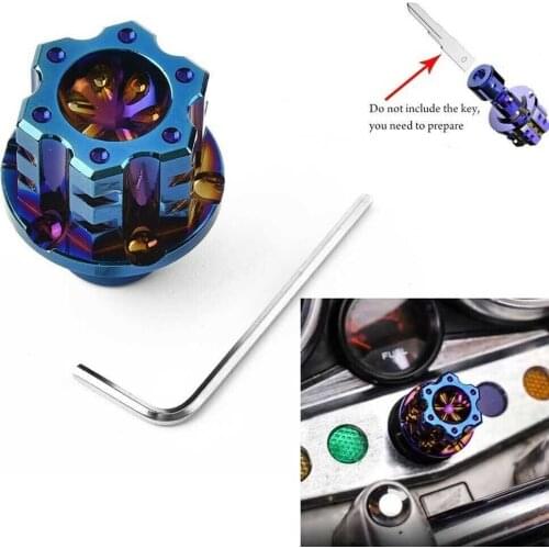 1PCS Key Cover Case Shell ATV AUTO Aluminum Blue FIT Motorcycle Universal