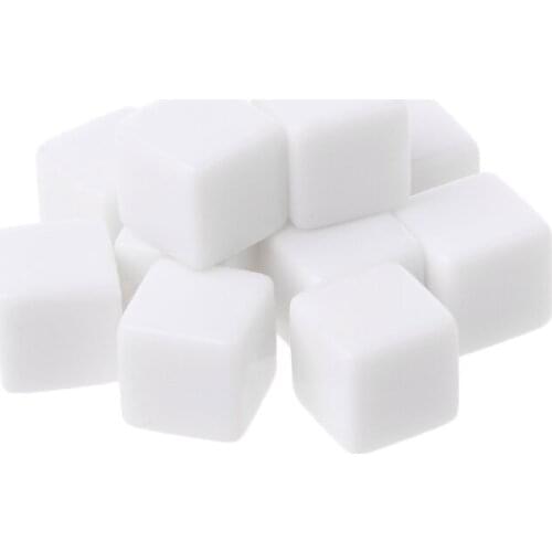 10Pcs D6 Dice 12mm Die Six Sided Table Gaming Dice Blank For Role Playing Toys