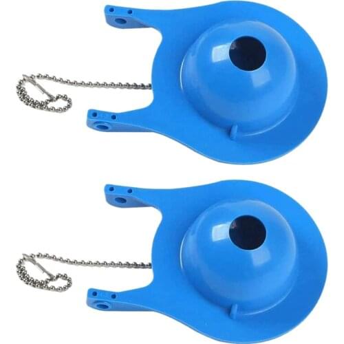 2 Pck of Toilet Accessories Drain Valve Rubber Plug Toilet Water Tank Replacement Accessories