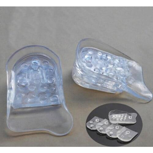 2021 2 pcs Silicone Gel Heightening Shoe Pad Men Women Foot Care Protector Insoles Elastic Cushion Arch Support Insert Heel Pads