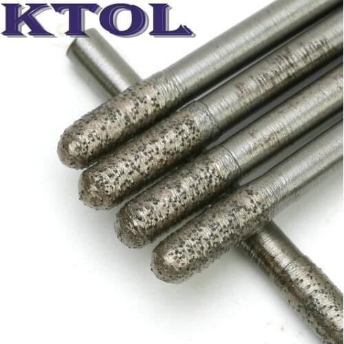 5pcs 6mm- SO Durable Sintered Diamond Stone Engraving Tools for 3D granite marble carving, Ball end mill Free Shipping