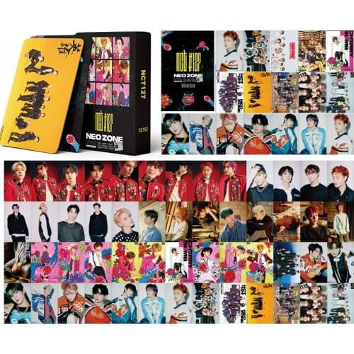 54pcs/set 2020 New South Korean Groups Kpop Nct 127 LOMO Card New Album Photo Card Photocard HD Album Poster K-POP FANS GIFTS