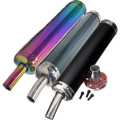 6x28cm Universal Motorcycle Exhaust Muffler Pipe Adjustable Silencer For Street Scooter Motocross Escape Moto AK168