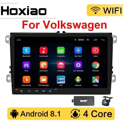 Car Multimedia Player Android 8.1 GPS 2Din Car Stereo for Volkswagen VW POLO Amarok PASSAT B6 Golf Skoda Octavia Seat Leon Radio