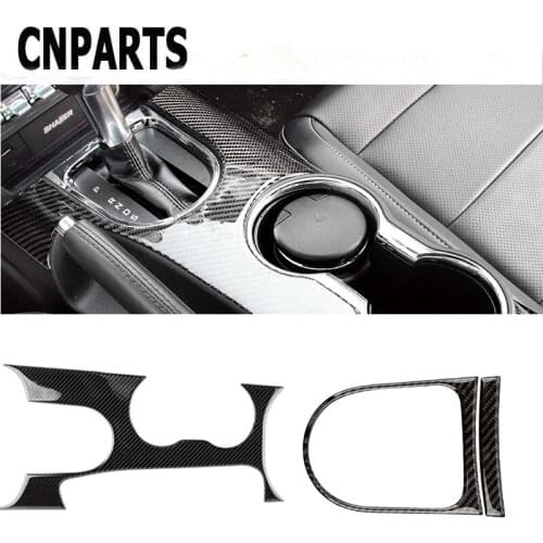 CNPARTS Car Accessories For Ford Mustang 2017 2016 2015 GT500 GT 350 Interior Gears Shift Knob Panel Covers Trim Stickers