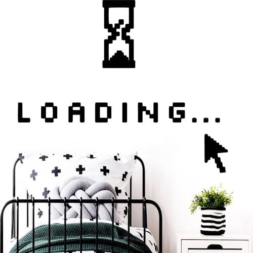 Diy Loading Quote Vinyl Wallpaper Roll Furniture Decorative House Decor Wall Decals For Living Childrens Room Stickers Muraux