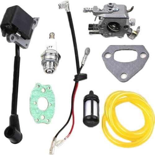For Husqvarna Carburetor kit 142 36 41 Ignition Coil Fuel Filter Spark plug