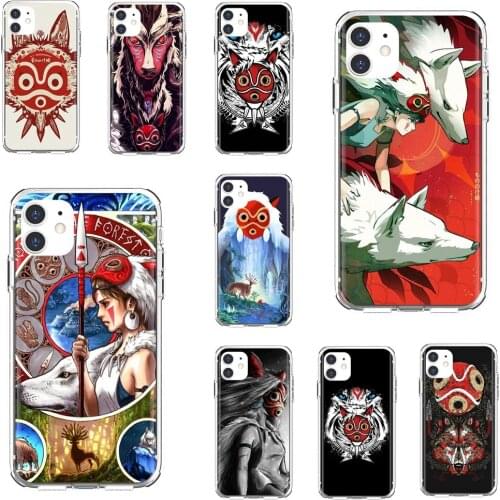 For Samsung Galaxy A12 A31 A41 A51 A71 A20e A21s M30 A10 A30 A40 A50 A60 A70 Phone Cover princess-mononoke-mask-No-Los-Miyazaki