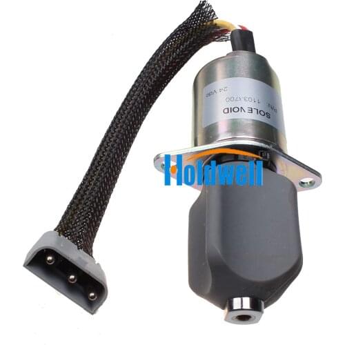 Holdwell Stop Solenoid 6785-5121 11033700 for Volvo Wheel Loaders L70C L330C L70B 24V