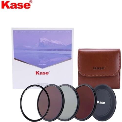 Kase Skyeye 67mm 72mm 77mm 82mm Magnetic Entry Level ND Kit ( CPL/ND8/ND64/Adapter Ring/Filter bag/Front lens cap)