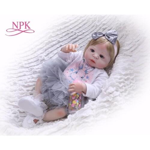 NPK Boneca Reborn modern Full Vinyl Reborn Baby Doll Toys Lifelike Child Birthday Xmas Gift HOT TOY for girl