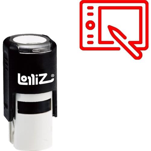LolliZ Tablet Self-Inking Rubber Stamp - Modern Symbol Series