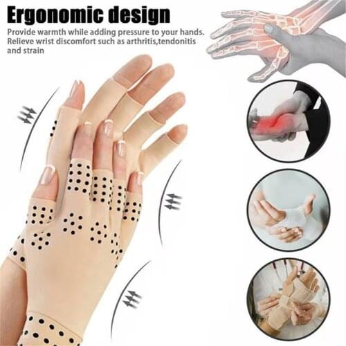 Magnetic Anti Arthritis Health Compression Therapy Gloves Rheumatoid Hand Pain Relief Hand Wrist Brace Corrector De Postura
