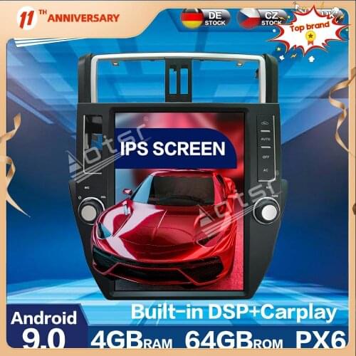 Android 9 Multimedia Player for TOYOTA Prado 2010 - 2013 Car Radio Auto GPS Navigation 4G+64GB DSP carplay WIFI BT Head Unit