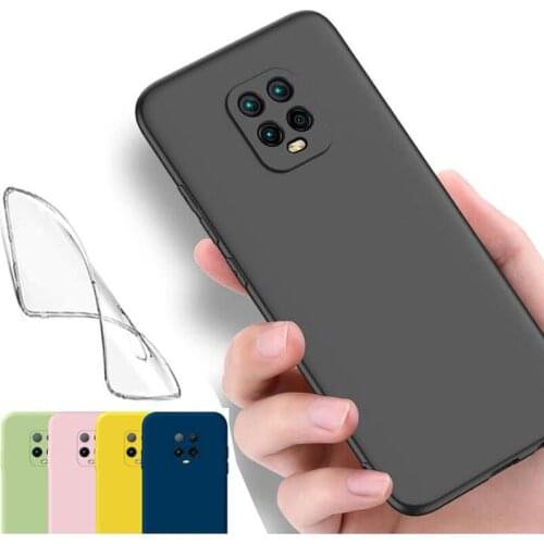 SUREHIN soft cover for xiaomi redmi 10X pro case 4G 5G black Yellow purple clear silicone transparent case for redmi 10X cover