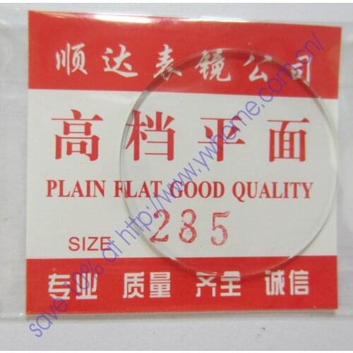 New flat glass watch crystal diameter 28.5mm Thick 1mm