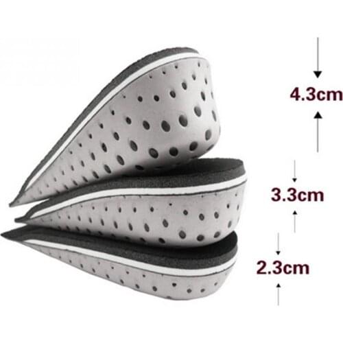 1 Pair Newest Unisex Increasing Orthotics Insole Lift Insert Pad Height Cushion Taller Male Footwear Women Shoes High Insoles #5