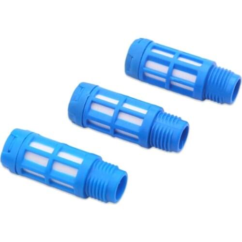 Pneumatic Plastic Air Quick Exhaust Filters Mufflers Silencers 1/8'' 1/4'' BSP