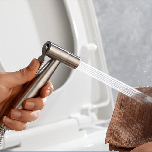 Handheld Toilet Bidet Sprayer Stainless Steel Toilet Hand Held Bidet Faucet Spray Set Bathroom Self Cleaning Spraye Shower Head