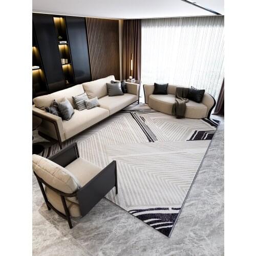 Nordic Striped Living Room Carpet Home Decoration Bedroom Floor Mat Office Decorative Floor Mat Study Floor Mat