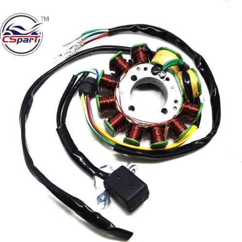 Magneto Stator 11 Pole Coil 7 Wire 200C 250CC CG Bashan Shineray Jinling Taotao Dirt Pit Bike ATV Quad Parts