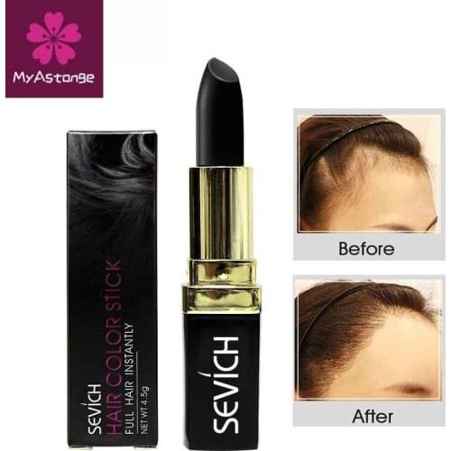 SEVICH Long-Lasting Black Brown Temporary Hair Dye Cream Stick Hair Building Mild Fast One-off Hair Color Pen Cover White Hair