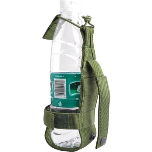 High Quality Outdoor Tactical Hiking Camping Molle Water Bottle Holder With Adjustable Vecro Strap Belt Cage Accessory #276697