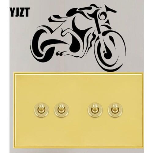 YJZT Art Removable Waterproof Transfer Bike Wall Decor Decal Fashion Switch Bedroom Sticker 8SS-2435