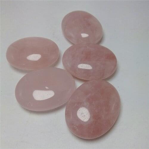 1 pc natural crystal quartz stone natural rose quartz crystal worry stone palme tone for gift exercise