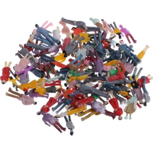 200Pcs HO 1:100 Peoples Miniatures Passenger Parking Train Scenery Diorama