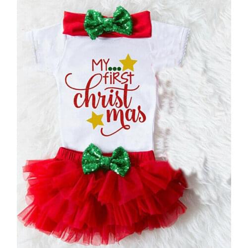 2021 Halloween Baby Girls Clothes Sets 3Pcs Infant Letter Print Long Sleeve Romper Tops + Tulle Tutu Skirt + Headband Outfit