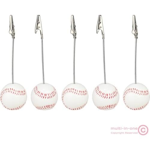 Lot 5pcs Baseball Stand Alligator Wire Photo Clip,Memo Holder,Picture Clamp,Wholesale Sport Event Display,Game Athletes Favor