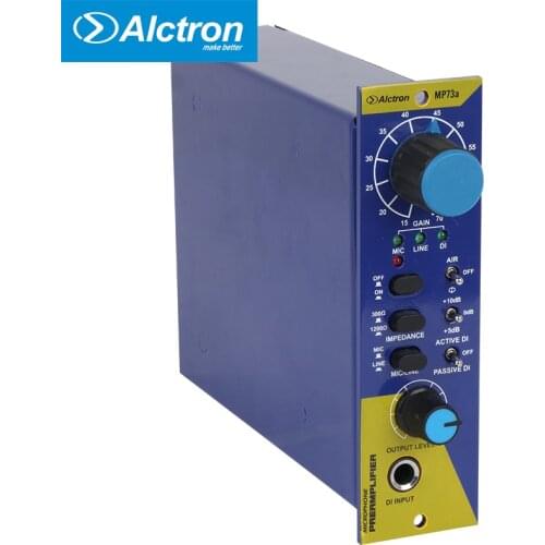 Alctron MP73A 500 Series Mic/Instrument Preamp, used in recording and stage performance with high quality, low price