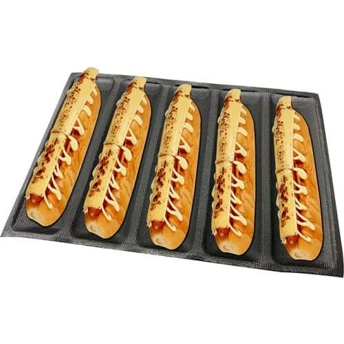 Non-Stick Baguette Wave French Bread Pan Mat 12-Inch Silicone Mould High Temperature Resistant Baking Liners Kitchen Tools