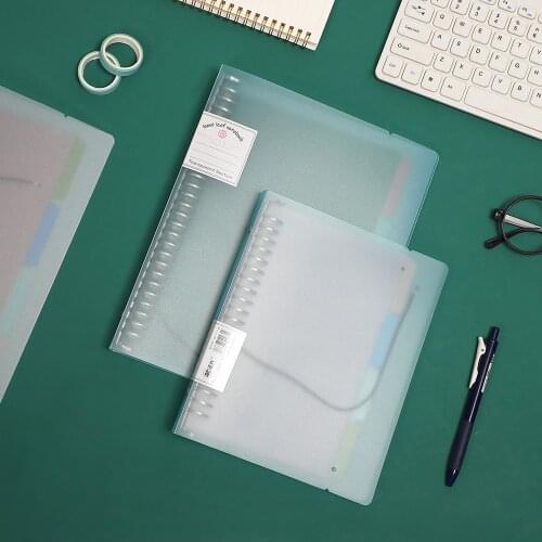 JIANWU Simple A5 B5 Notebook Loose Leaf Binder Loose Strap Loose Leaf Inner Core for Daily 2021 Planner Journal School Supplies