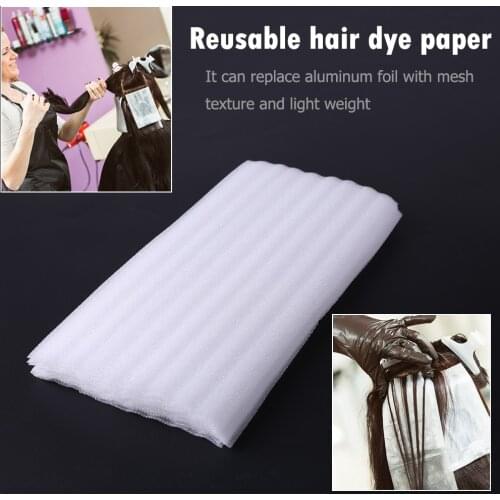 15pcs Highlight Paper Hair Dyeing Tools Hair Coloring Sheets Reusable Hair Color Foil Alternative Hair Dye Foam Paper