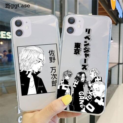 Tokyo Revengers Manjiro Sano Phone Case For iphone 11 12 Pro MAX mini X XR XS 8 7 Plus SE 2020 Transparent Soft Cartoon Cover