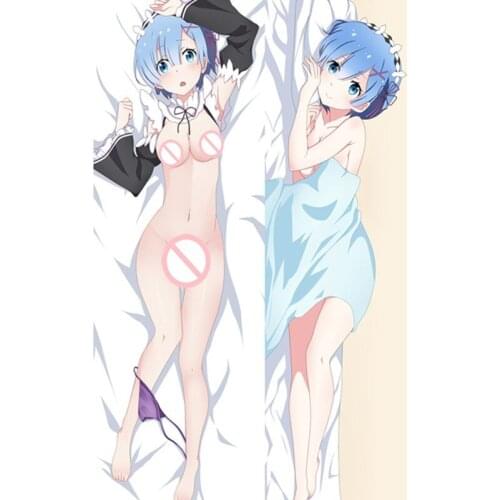 Japanese Anime Re Zero Starting Life In Another World Rem & Ram Sexy Dakimakura Pillow Cover Hugging Body Decorative Pillowcase