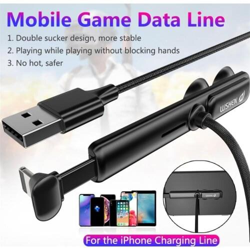 For WSKEN II Mobile Phone Game Dedicated Cable Elbow Anti Breakage For IPhone Charging Cable