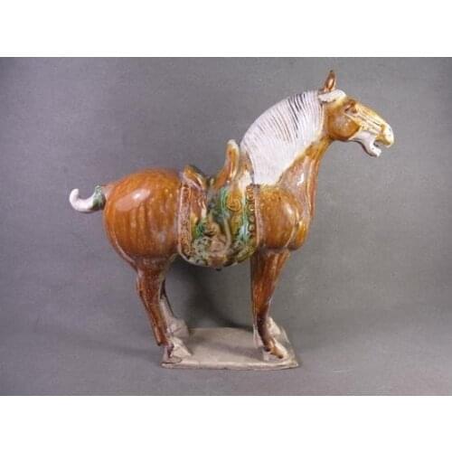 Fine Chinese Pottery *Horse Three Color *San Cai