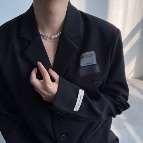 Korean fashion suit design high sense suit mens loose casual coat womens