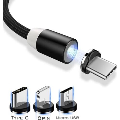 Magnetic Cable For iphone/Micro USB/Type C Charger Adapter Plug For Xiamo mi10 Redmi Note 9 8 Infinix S5 Lite Note 6 Hot 8 9 Pro