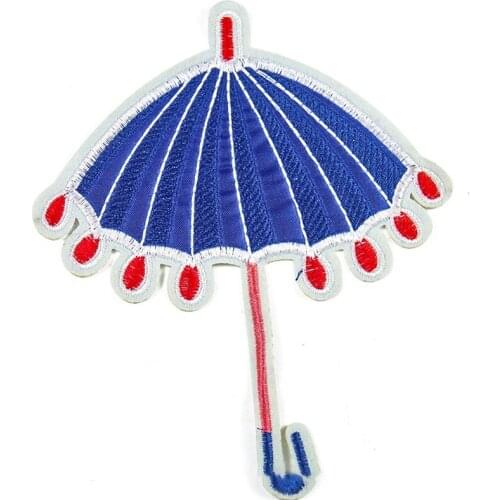 Cartoon Big Umbrella Patch for Little Girl Dress Clothes Sewing Iron On Patches DIY Fabric Appliques Garments Accessories Badges