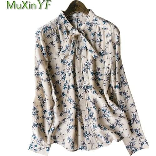 Блузки с бантом MuXinYF China At AliExpress