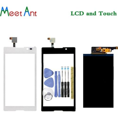 New High Quality 5.0'' For Sony Xperia C Dual S39H S39 C2304 C2305 Lcd Display With Touch Screen Digitizer Sensor