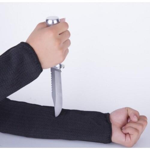 WholeSale 50pairs/lot Steel Wire Cut Proof Arm Sleeve Guard Bracer Anti Abrasion Armband Protector Anti-Cutting Arms Work Labor