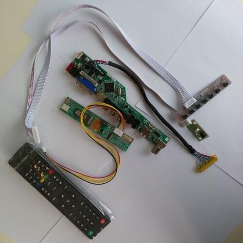 USB LCD LED AUDIO VGA TV HDMI 1 CCFL lamps Controller driver Board DIY KIT For LTN160AT02 1366X768 16.0" screen