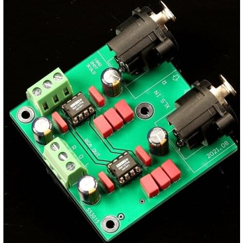 Latest arrival INA137PA dual-channel [balanced to single-ended] finished board